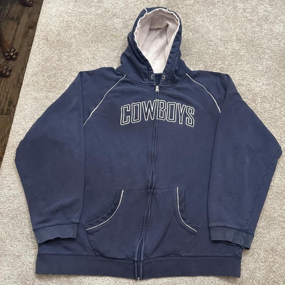 Vintage Dallas Cowboys Team Apparel Hoodie 2X NFL Football Sweatshirt